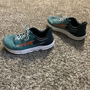 Altra Torin 6 Running Shoes Men’s 10 Dusty Teal Green Coral Road Athletic Race
